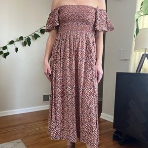 Floral Free People Off The Shoulder Dress